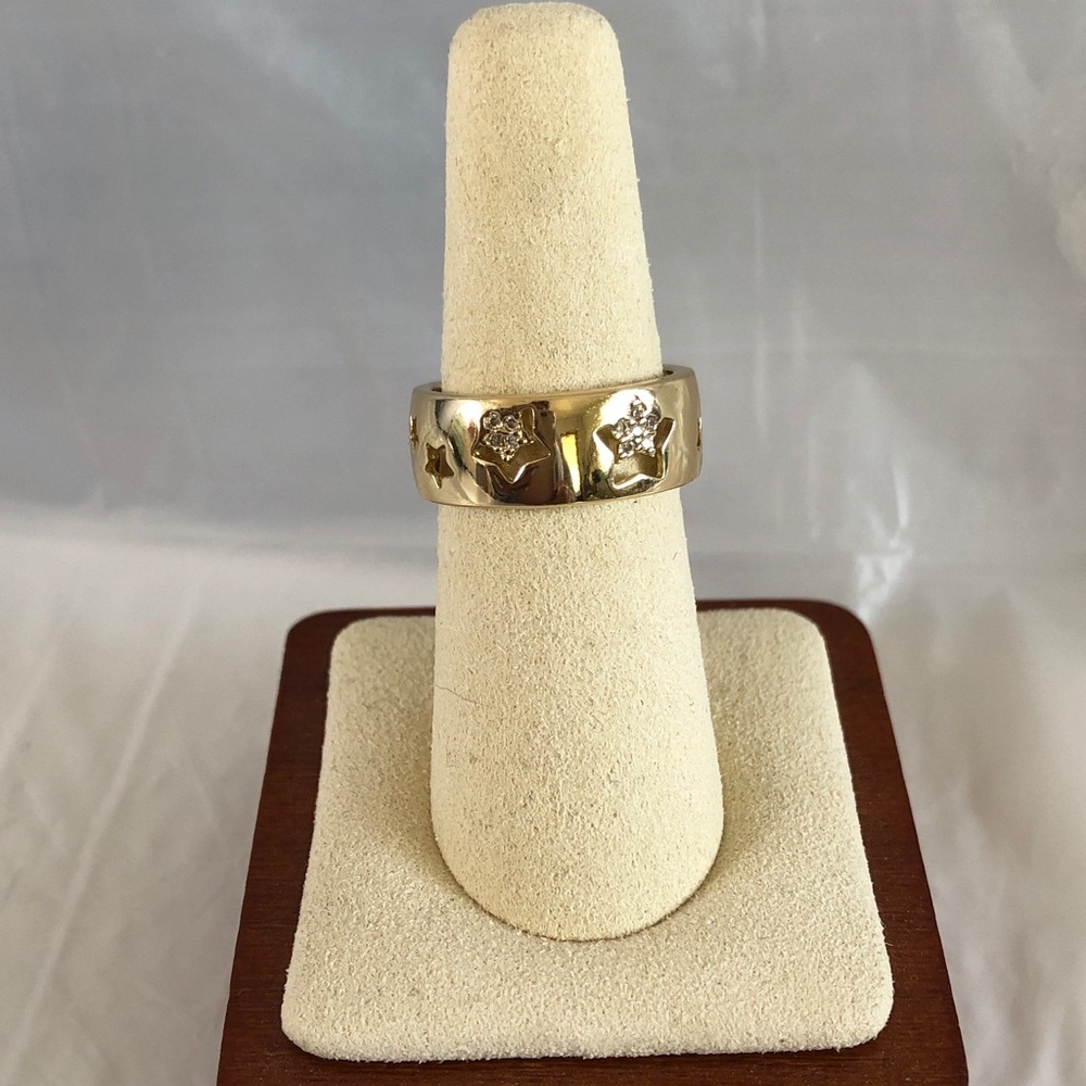 🔥 NEW Pretty Bird Adjustable 18k Yellow Gold Plated Star Ring